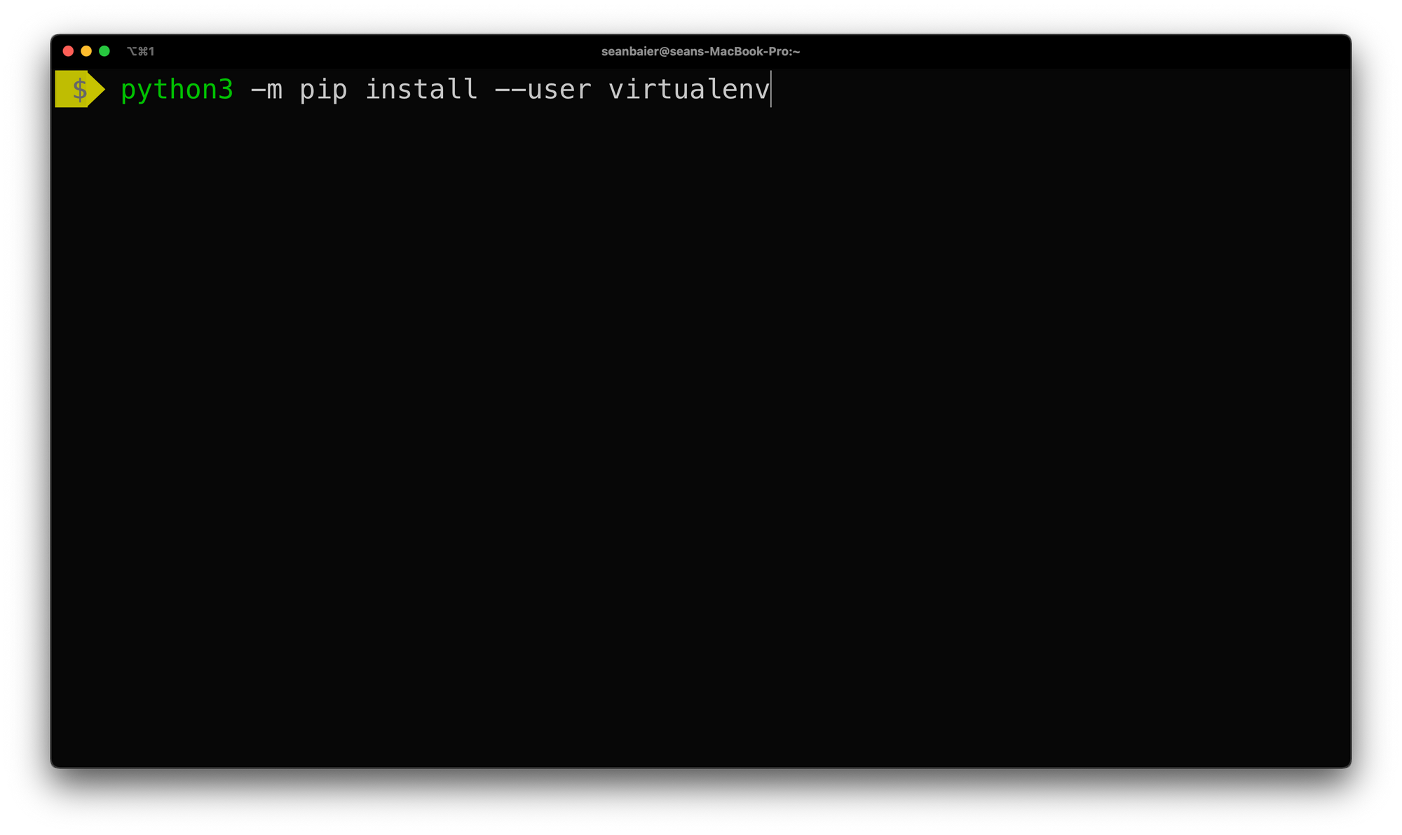 How To Install Virtualenv on Mac OS