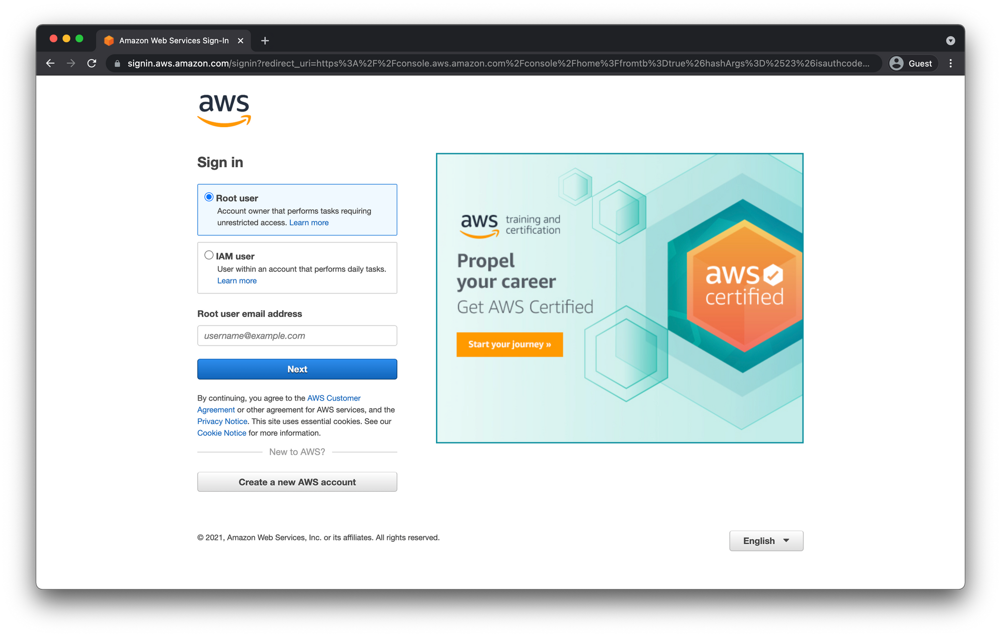 Setup and Secure AWS Free Tier Account