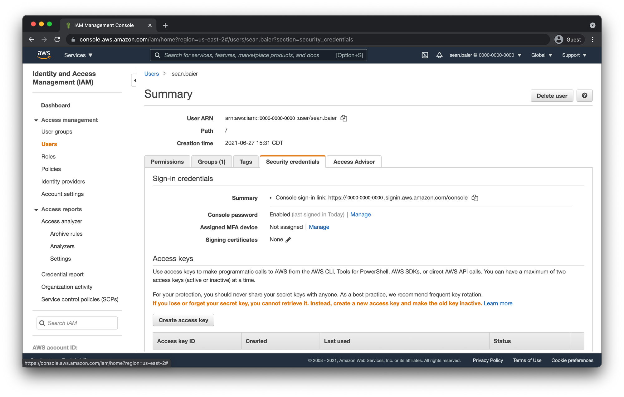 Setup and Secure AWS Free Tier Account