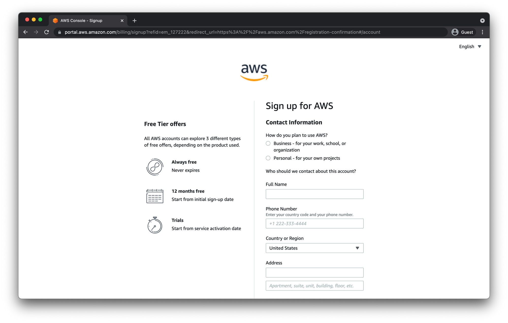 Setup and Secure AWS Free Tier Account