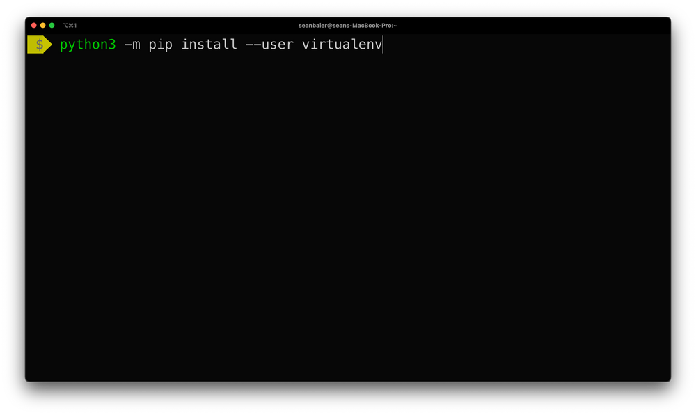 Hot to install virtualenv on macos