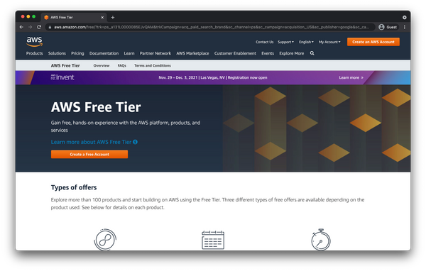 how to create free tier account in aws